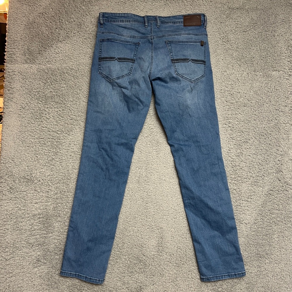 Buffalo David Bitton Jeans Mens 36x34 Axel Slim Stretch Blue Excellent Denim - Picture 2 of 10